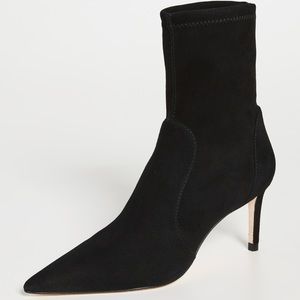 Stuart Weitzman Stuart 75mm Stretch Suede Booties